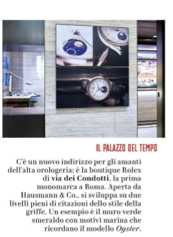 Apre la nuova boutique Rolex a Roma